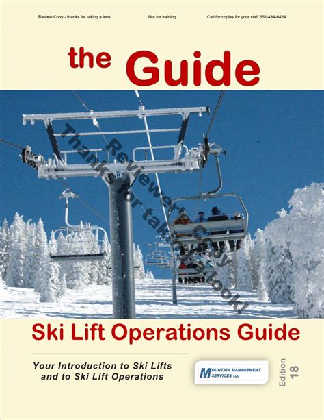 Web. . Ski lift operations manual